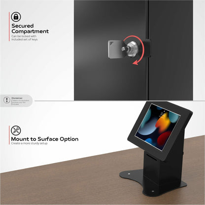CTA Digital Universal Security Mount & Printer Shelf for iPad 10 9.7-11" Tablets