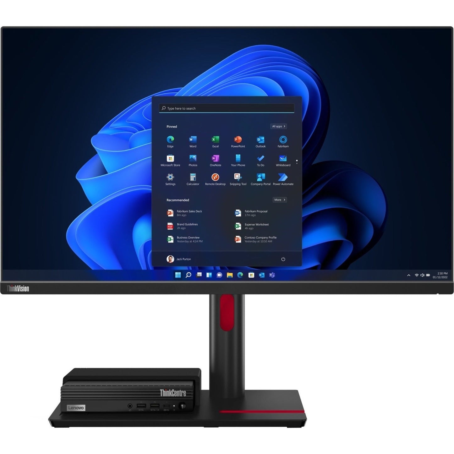 Lenovo ThinkCentre M70q Gen 3 11T300AKUS Desktop Computer - Intel Core i5 12th Gen i5-12400T Hexa-core (6 Core) 1.80 GHz - 16 GB RAM DDR4 SDRAM - 256 GB M.2 PCI Express NVMe 4.0 SSD - Tiny - Black