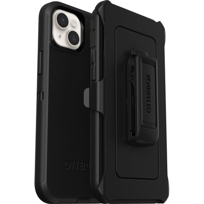 OtterBox Defender Rugged Carrying Case (Holster) Apple iPhone 14 Plus Smartphone - Black