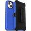 OtterBox Defender Rugged Carrying Case (Holster) Apple iPhone 14 iPhone 13 Smartphone - Rain Check (Blue)