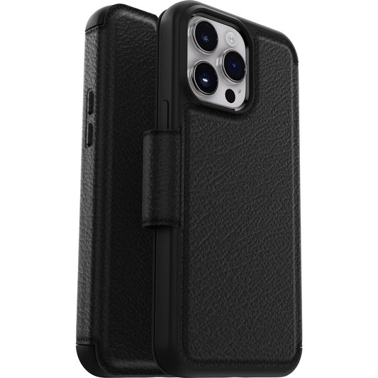 OtterBox Strada Carrying Case (Folio) Apple iPhone 14 Pro Max Cash Card Smartphone - Shadow
