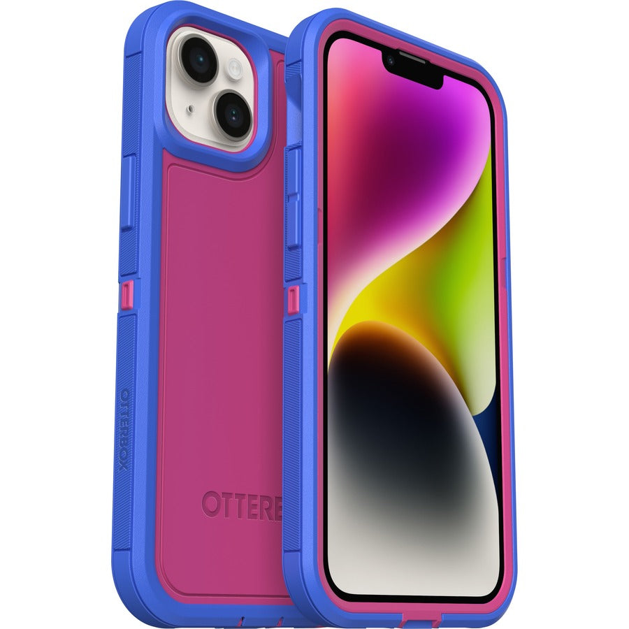 OtterBox Defender Series XT Rugged Carrying Case Apple iPhone 14 Plus Smartphone - Blooming Lotus (Pink)