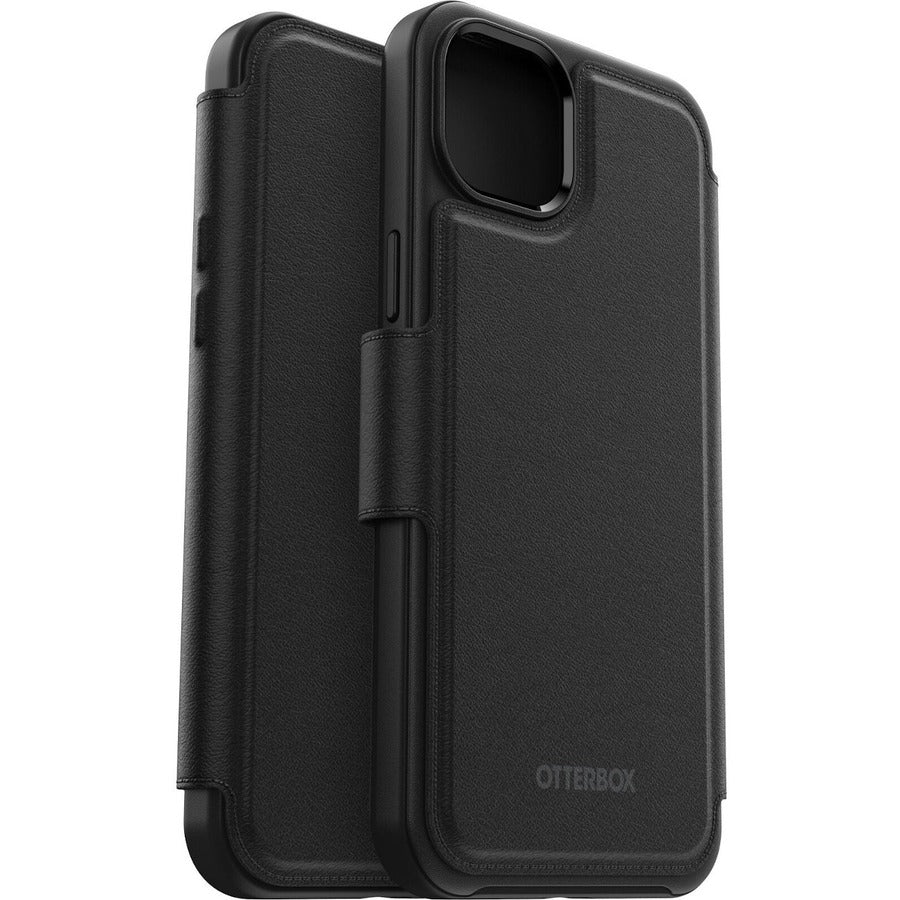 OtterBox Carrying Case (Folio) Apple iPhone 14 Plus Business Card Smartphone Credit Card Cash - Shadow Black