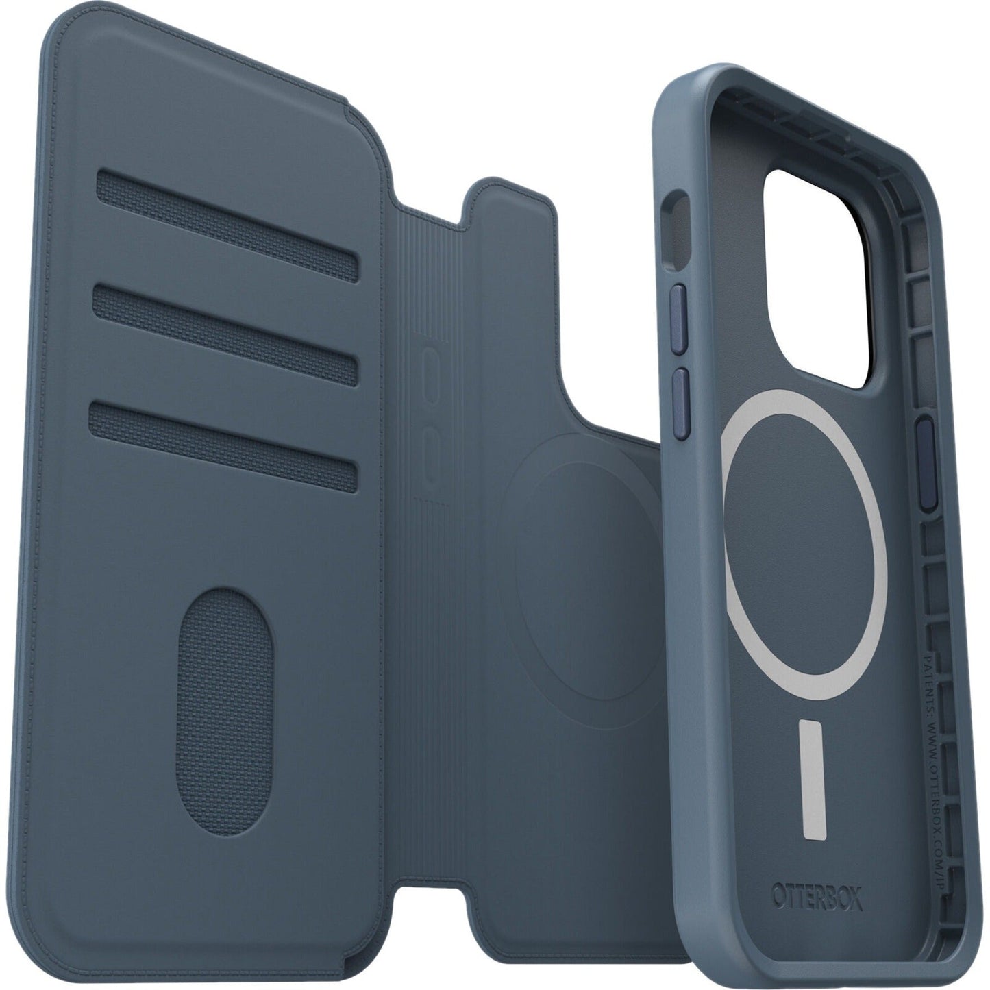OtterBox Carrying Case (Folio) Apple iPhone 14 Pro Credit Card Cash Business Card Smartphone - Bluetiful (Blue)