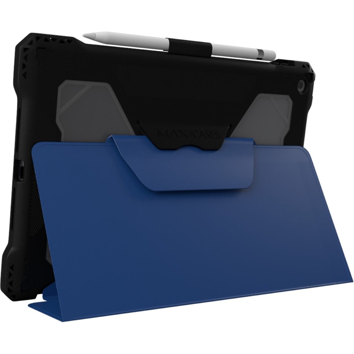 MAXCases Extreme Folio-X2 Rugged Carrying Case (Folio) for 10.2" Apple iPad (9th Generation) iPad (8th Generation) iPad (7th Generation) iPad Tablet - Blue