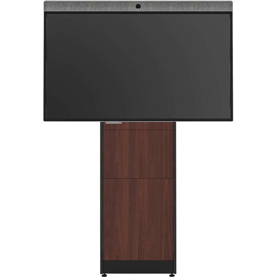 Salamander Designs Wall Mount for Electronic Equipment Computer Cable Display Camera Speaker Video Conference Equipment Peripheral Device - Medium Walnut Black