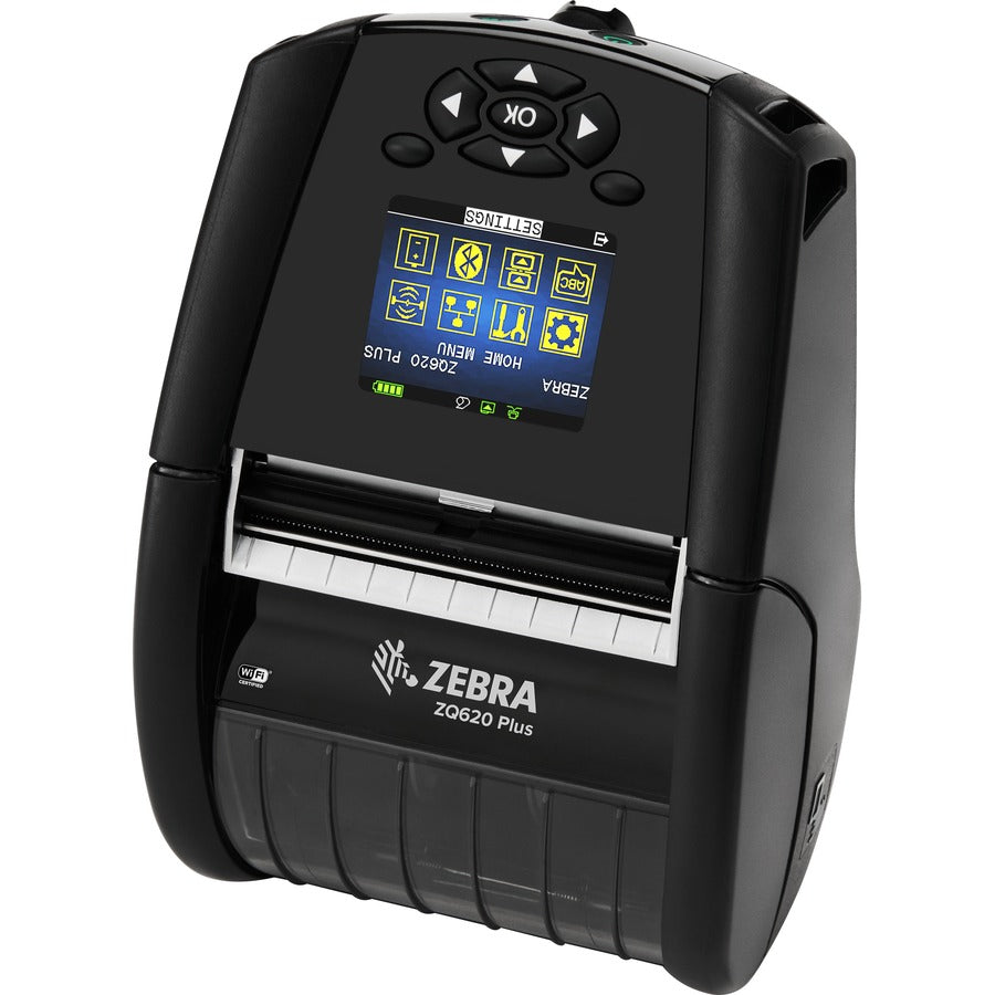 Zebra ZQ620 Plus Desktop Industrial Mobile Direct Thermal Printer - Monochrome - Label/Receipt Print - Bluetooth - Near Field Communication (NFC)