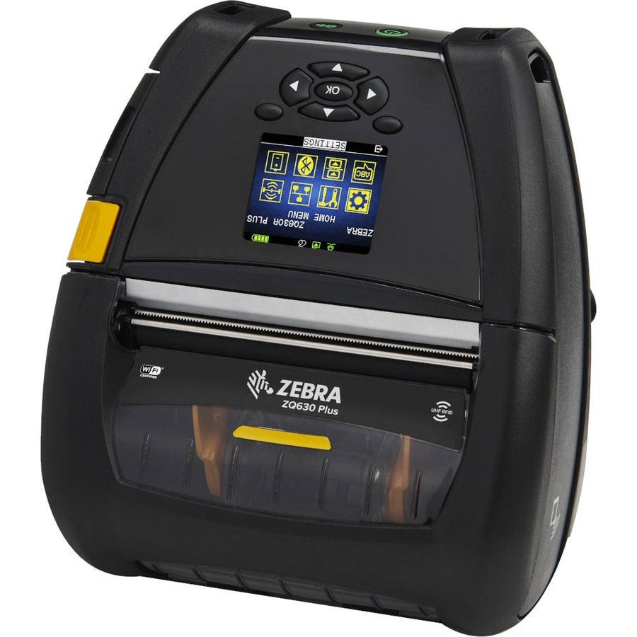 Zebra ZQ630 Plus Desktop Industrial Mobile Direct Thermal Printer - Monochrome - Label/Receipt Print - Bluetooth - Near Field Communication (NFC)