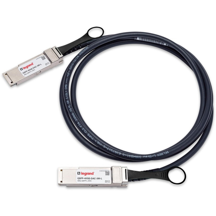 Ortronics Juniper QSFP-40GE-DAC-3M Compatible Direct Attach Cable