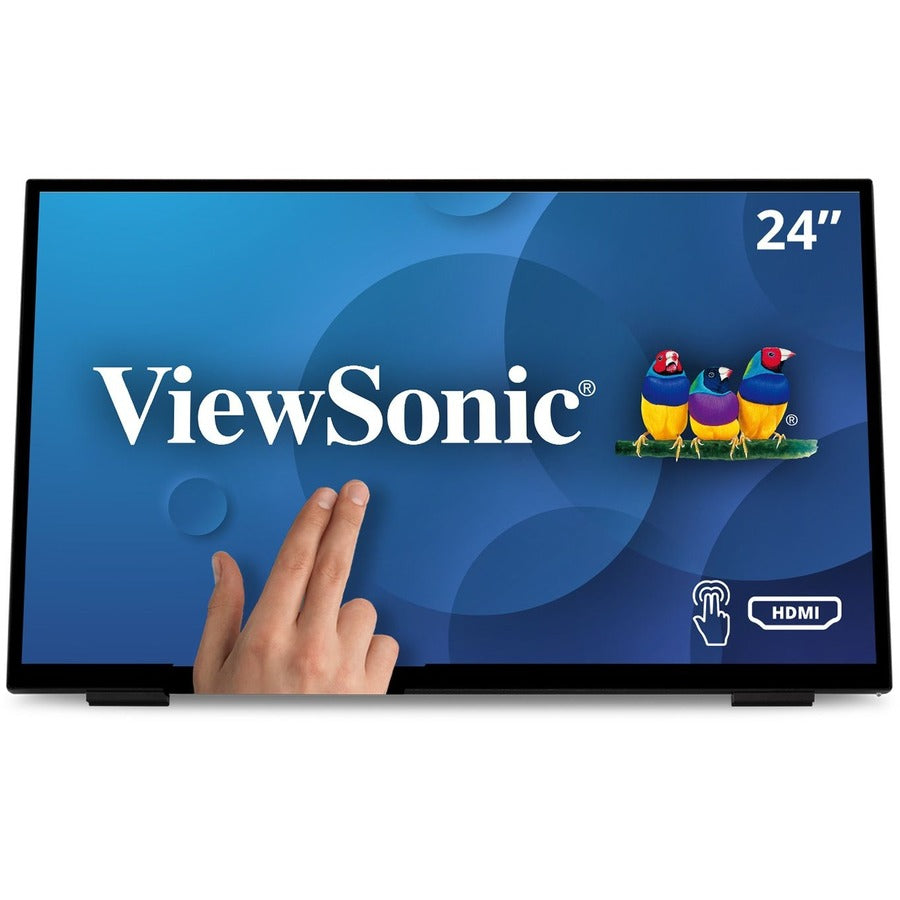 ViewSonic TD2465 24 Inch 1080p IPS Touch Screen Monitor with Advanced Ergonomics HDMI and USB Inputs