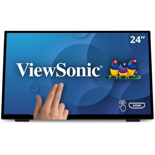 ViewSonic TD2465 24 Inch 1080p IPS Touch Screen Monitor with Advanced Ergonomics HDMI and USB Inputs