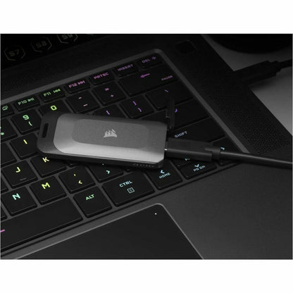 Corsair EX100U 1 TB Portable Solid State Drive - External - Black Gray