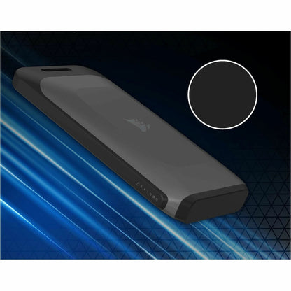 Corsair EX100U 2 TB Portable Solid State Drive - External - Black Gray