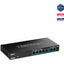 TRENDnet 7-Port Multi-Gig PoE+ Switch 5 x 1G RJ-45 PoE+ BASE-T Ports 2 x 2.5G RJ-45 PoE+ Ports 20Gbps Switching Capacity Wall Mountable Network Ethernet Switch Lifetime Protection BlackTPE-TG327