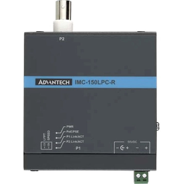 Advantech Hardened PoE Long Reach Ethernet Extender via Coaxial