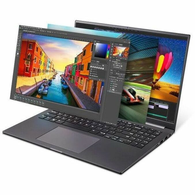 LG Ultra PC U 16U70Q-N.APC5U1 16" Notebook - WUXGA - 1920 x 1200 - AMD Ryzen 5 5625U Hexa-core (6 Core) 2.30 GHz - 8 GB Total RAM - 512 GB SSD - Charcoal Gray