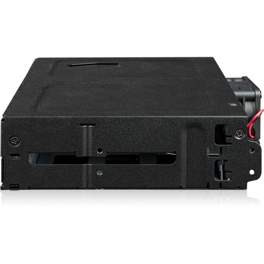 Icy Dock ToughArmor MB105VP-B Drive Enclosure for 5.25" PCI Express NVMe 4.0 U.2 U.3 - SFF-8654 SlimSAS Host Interface Internal - Black