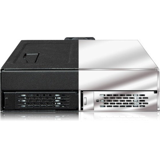 Icy Dock ToughArmor MB105VP-B Drive Enclosure for 5.25" PCI Express NVMe 4.0 U.2 U.3 - SFF-8654 SlimSAS Host Interface Internal - Black