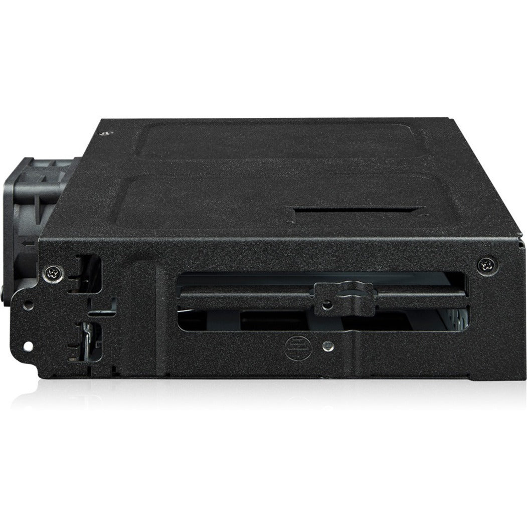 Icy Dock ToughArmor MB105VP-B Drive Enclosure for 5.25" PCI Express NVMe 4.0 U.2 U.3 - SFF-8654 SlimSAS Host Interface Internal - Black