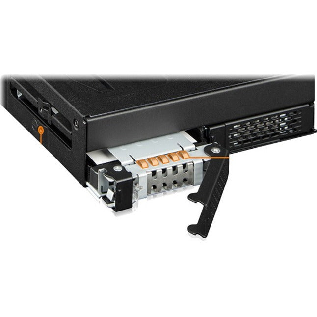 Icy Dock ToughArmor MB105VP-B Drive Enclosure for 5.25" PCI Express NVMe 4.0 U.2 U.3 - SFF-8654 SlimSAS Host Interface Internal - Black