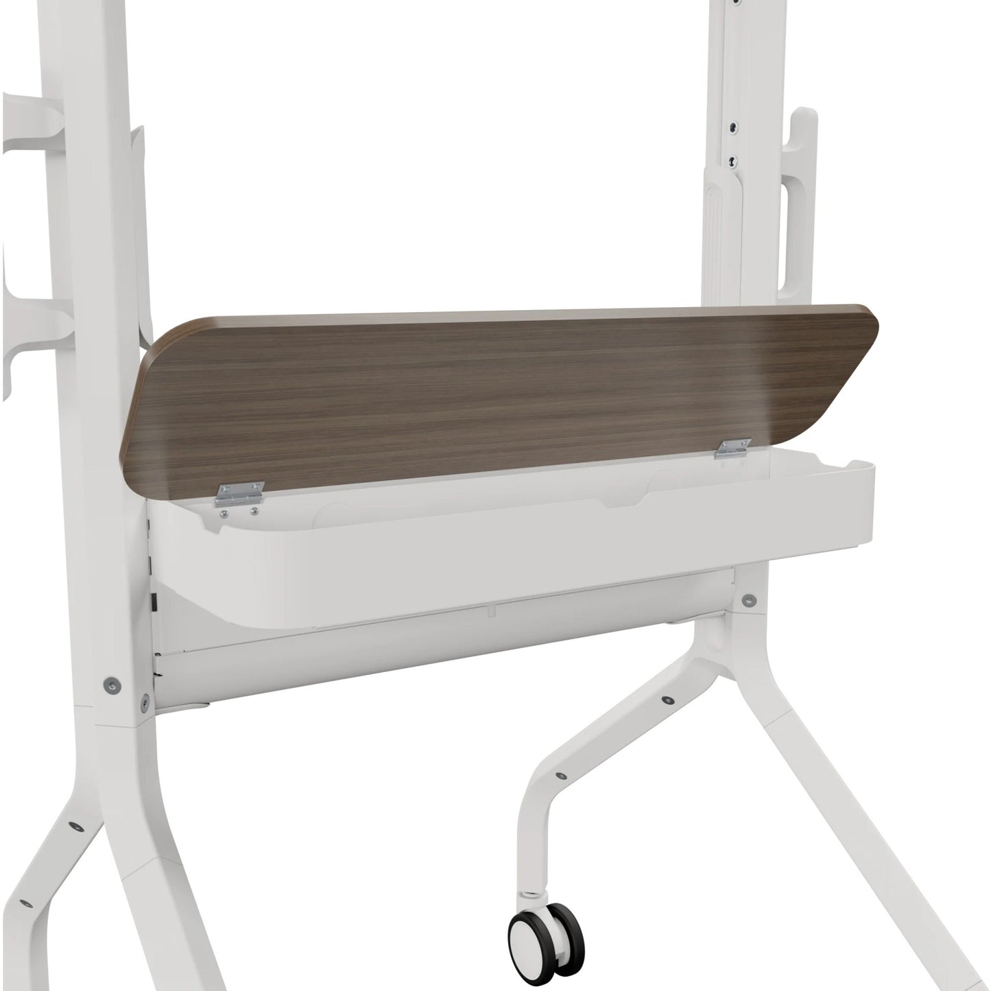 Chief Voyager Manual Height Adjustable Mobile Display Cart - For Displays 50-85" - White