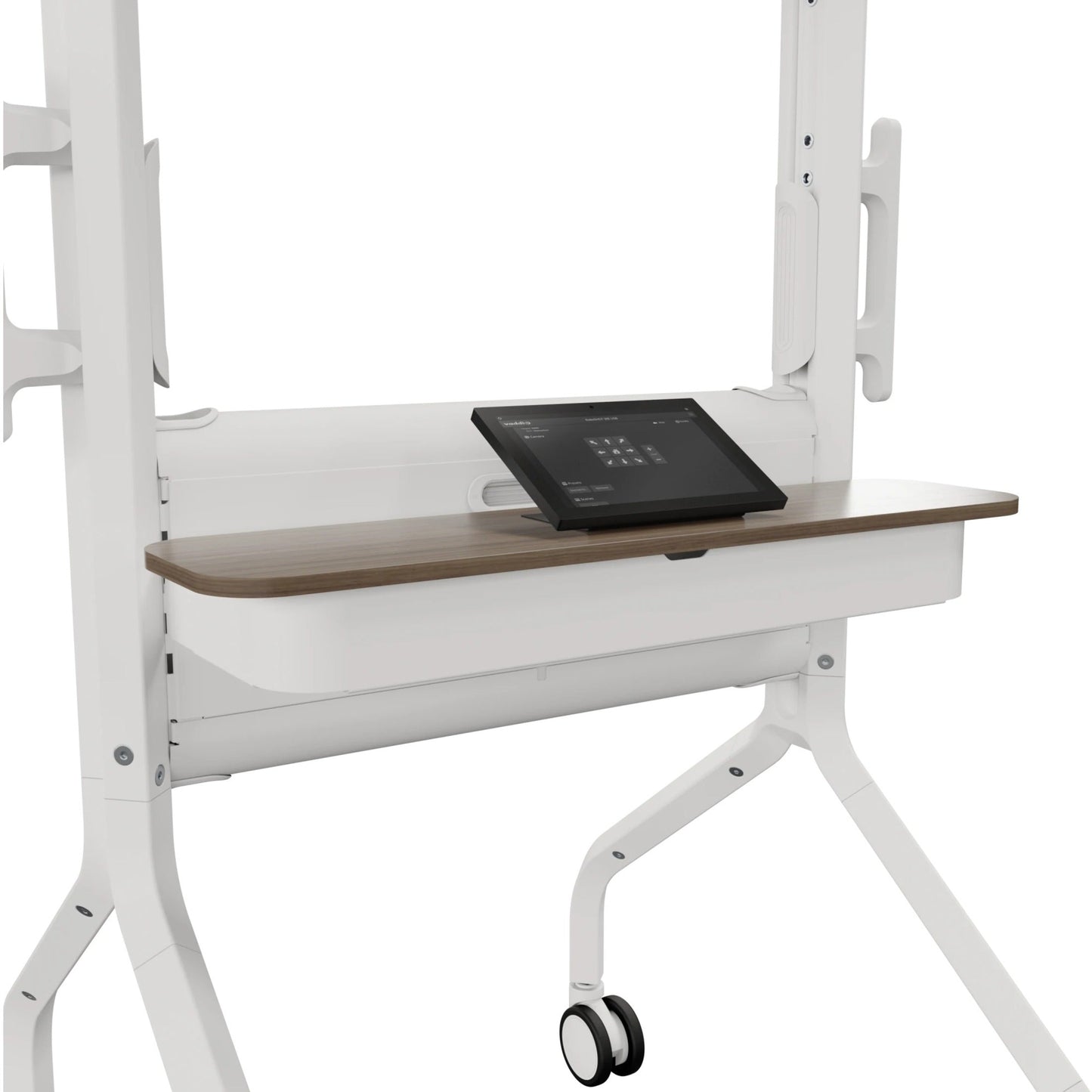 Chief Voyager Manual Height Adjustable Mobile Display Cart - For Displays 50-85" - White