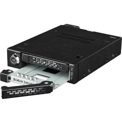 Icy Dock ToughArmor MB092VK-B Drive Enclosure for 3.5" PCI Express NVMe 4.0 U.2 U.3 - SFF-8654 SlimSAS Host Interface Internal - Black