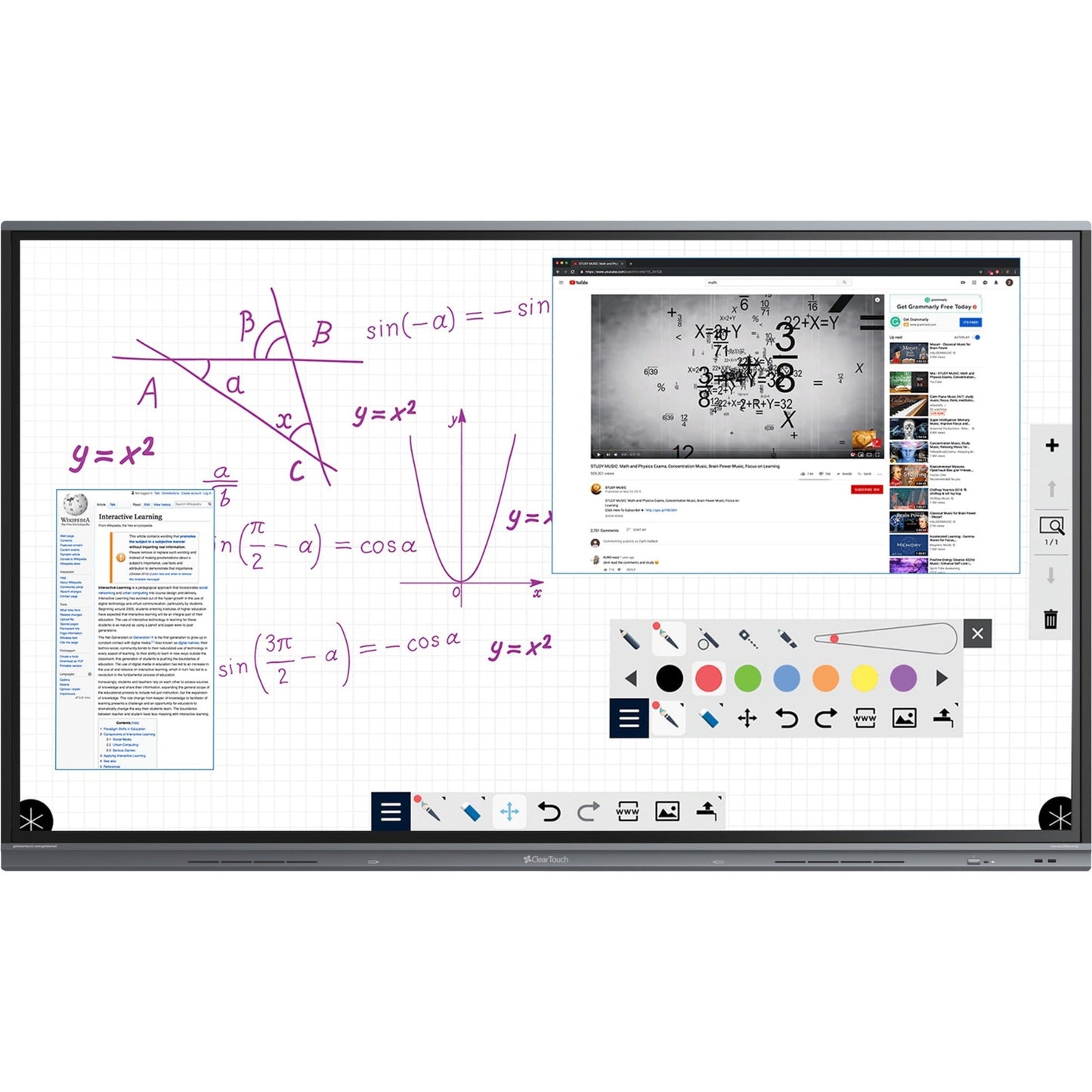 Clear Touch CTI-6086K+UH20 Collaboration Display