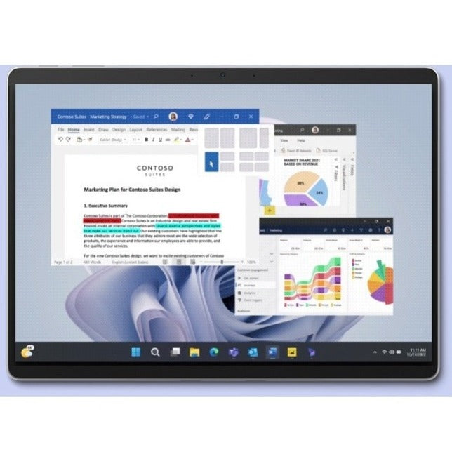 Microsoft Surface Pro 9 Tablet - 13" - Core i7 12th Gen i7-1265U Deca-core (10 Core) 1.80 GHz - 32 GB RAM - 1 TB SSD - Platinum - TAA Compliant