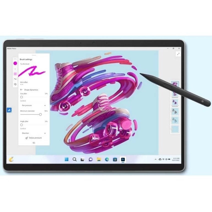 Microsoft Surface Pro 9 Tablet - 13" - Core i7 12th Gen i7-1265U Deca-core (10 Core) 1.80 GHz - 16 GB RAM - 256 GB SSD - Windows 10 Pro - Platinum - TAA Compliant