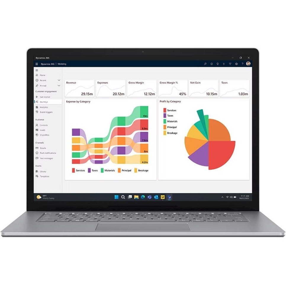 Microsoft Surface Laptop 5 15" Touchscreen Notebook - 2496 x 1664 - Intel Core i7 12th Gen i7-1265U - Intel Evo Platform - 8 GB Total RAM - 512 GB SSD - Platinum