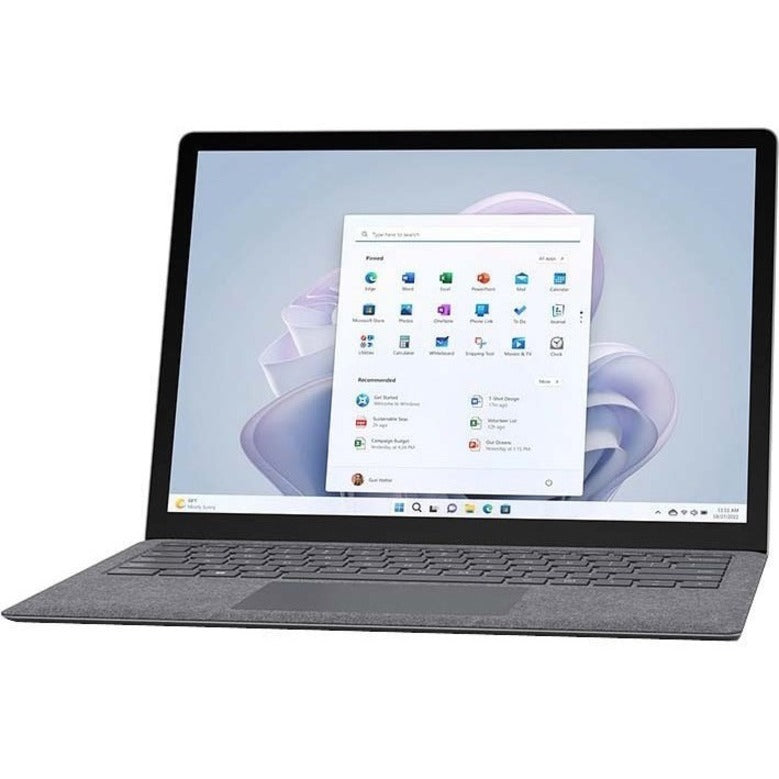 Microsoft Surface Laptop 5 13.5" Touchscreen Notebook - 2256 x 1504 - Intel Core i5 12th Gen i5-1245U - Intel Evo Platform - 8 GB Total RAM - 256 GB SSD - Platinum - TAA Compliant