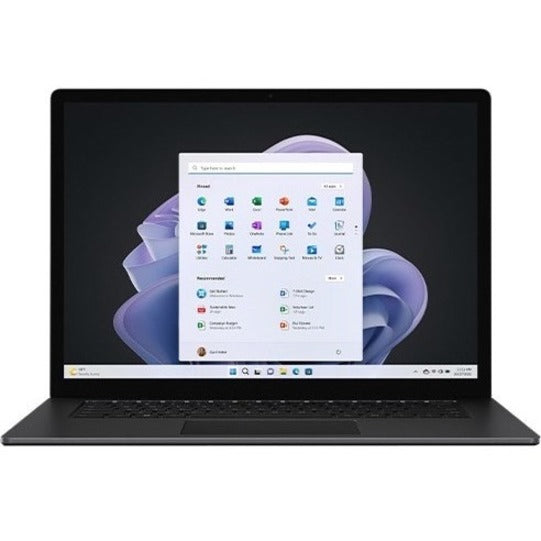 Microsoft Surface Laptop 5 15" Touchscreen Notebook - 2496 x 1664 - Intel Core i7 12th Gen i7-1265U - Intel Evo Platform - 8 GB Total RAM - 512 GB SSD - Matte Black - TAA Compliant