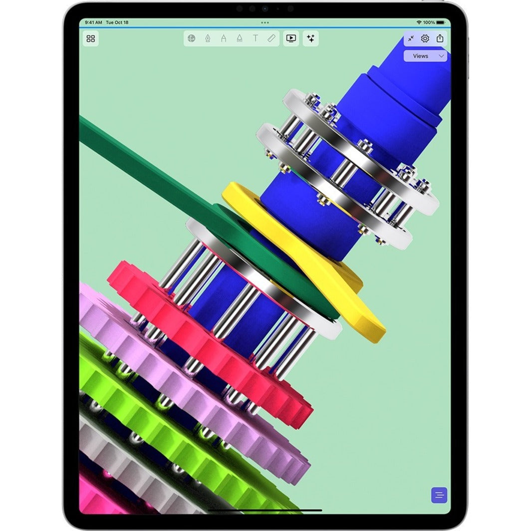 Apple iPad Pro (4th Generation) A2759 Tablet - 11" - Octa-core) - 8 GB RAM - 128 GB Storage - iPadOS 16 - Silver