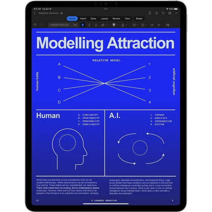 Apple iPad Pro (4th Generation) A2759 Tablet - 11" - Octa-core) - 8 GB RAM - 512 GB Storage - iPadOS 16 - Silver