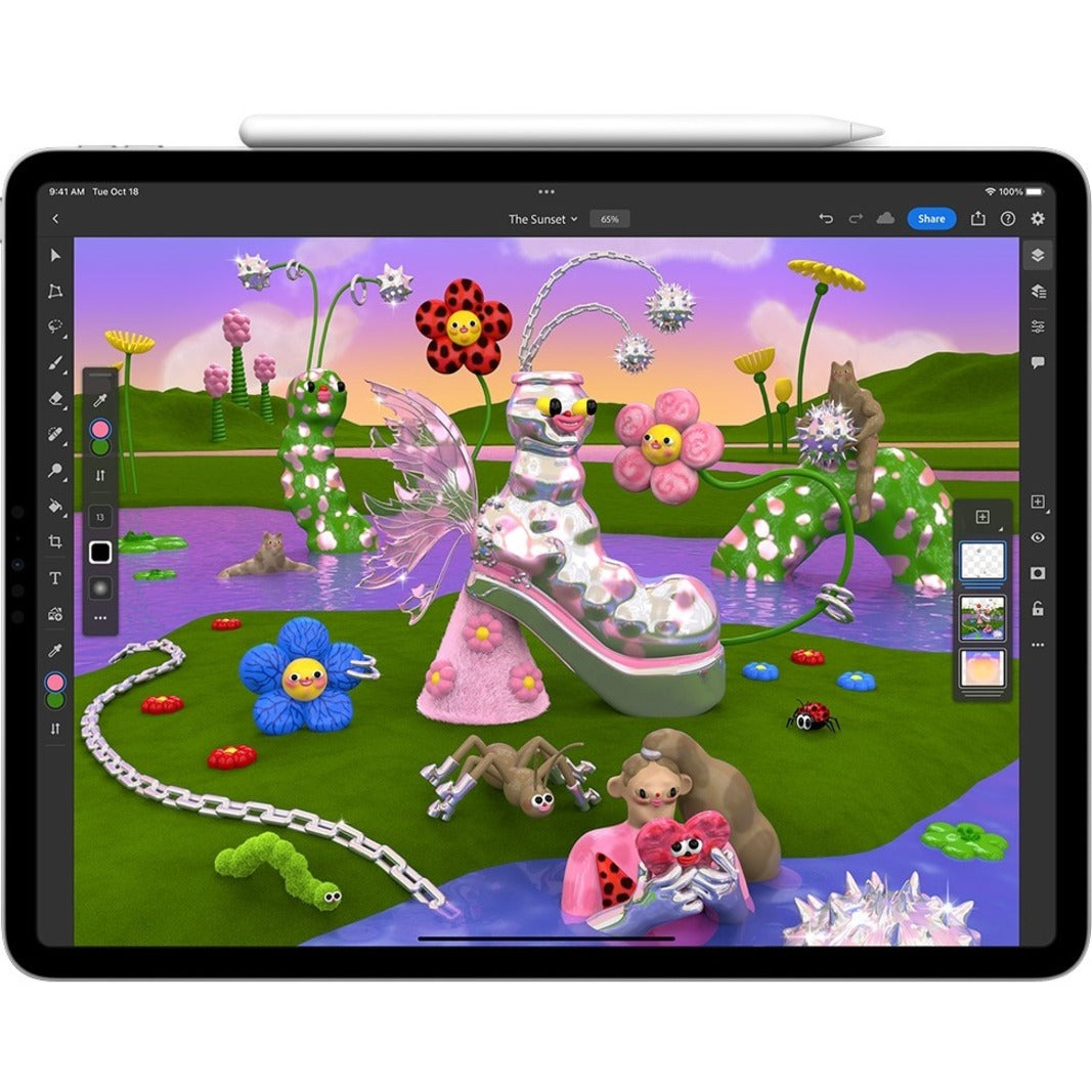 Apple iPad Pro (4th Generation) A2759 Tablet - 11" - Octa-core) - 16 GB RAM - 2 TB Storage - iPadOS 16 - Silver