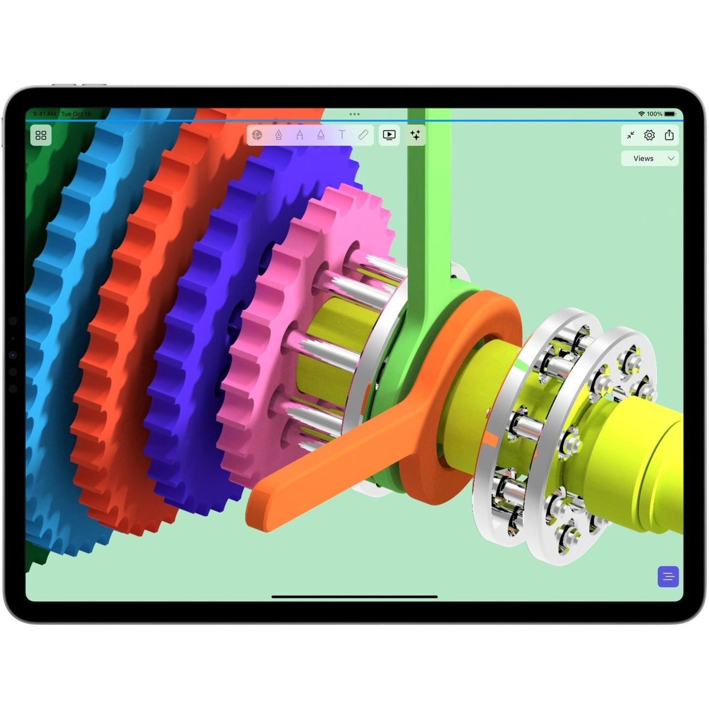 Apple iPad Pro (6th generation) A2436 Tablet - 12.9" - Octa-core) - 8 GB RAM - 512 GB Storage - iPadOS 16 - Silver