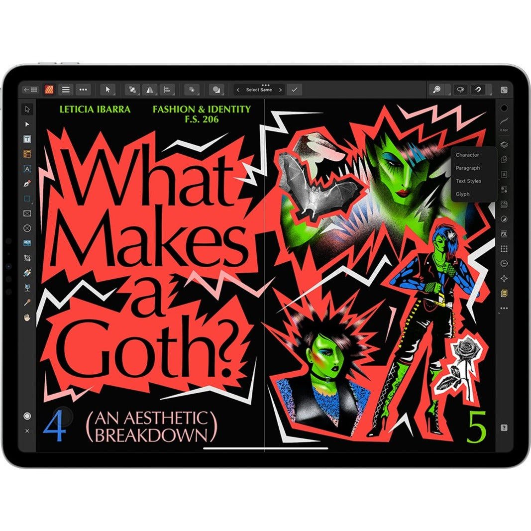 Apple iPad Pro (6th generation) A2764 Tablet - 12.9" - Octa-core) - 16 GB RAM - 1 TB Storage - iPadOS 16 - 5G - Silver