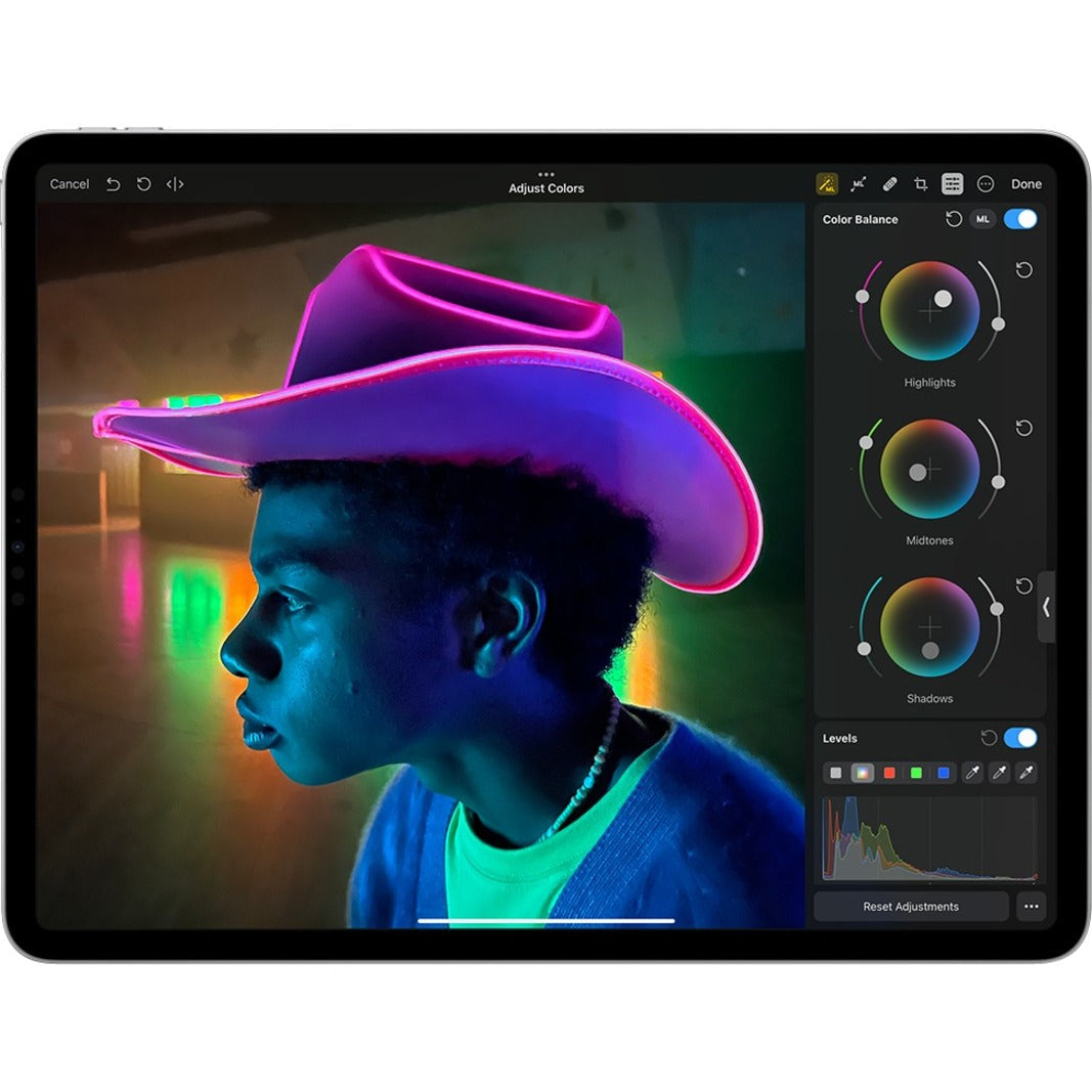 Apple iPad Pro (6th generation) A2764 Tablet - 12.9" - Octa-core) - 16 GB RAM - 1 TB Storage - iPadOS 16 - 5G - Silver