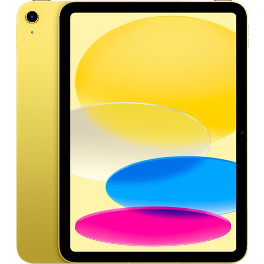 Apple iPad (10th Generation) A2696 Tablet - 10.9" - Hexa-core (Firestorm Dual-core (2 Core) 3 GHz + Icestorm Quad-core (4 Core) 1.80 GHz) - 256 GB Storage - iPadOS 16 - Yellow