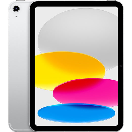 Apple iPad (10th Generation) A2757 Tablet - 10.9" - Hexa-core (Firestorm Dual-core (2 Core) 3 GHz + Icestorm Quad-core (4 Core) 1.80 GHz) - 4 GB RAM - 256 GB Storage - 5G - Silver