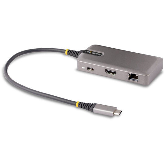 StarTech.com USB-C Multiport Adapter 4K60Hz HDMI HDR 2-Port 5Gbps USB Hub 100W PD Pass-Through GbE Mini Dock Windows/macOS/ChromeOS