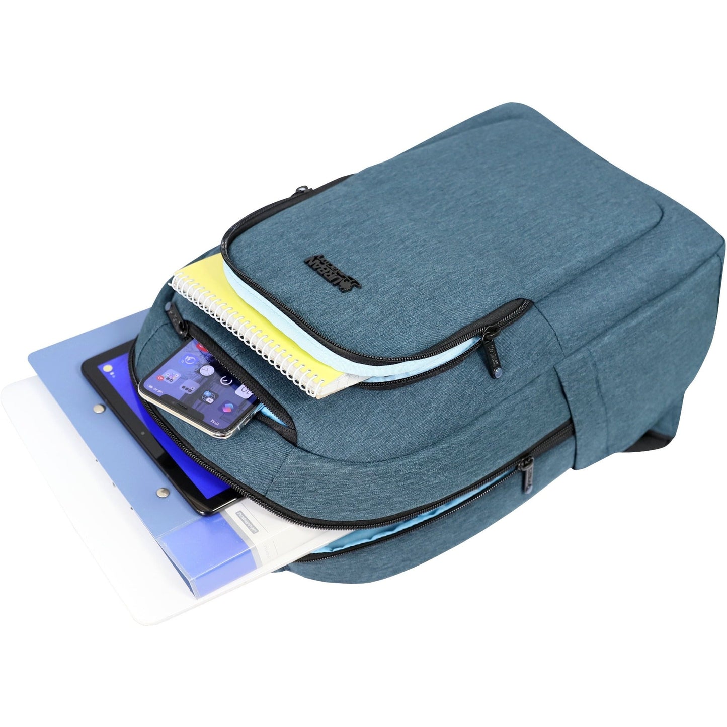 Urban Factory CYCLEE CITY Carrying Case (Backpack) for 10.5" to 15.6" Notebook - Deep Blue Light Blue