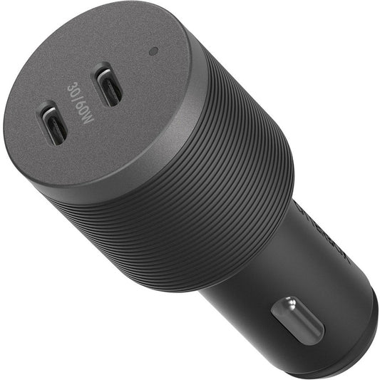 OtterBox USB-C Fast Charge Dual Port Car Charger Premium Pro 60W