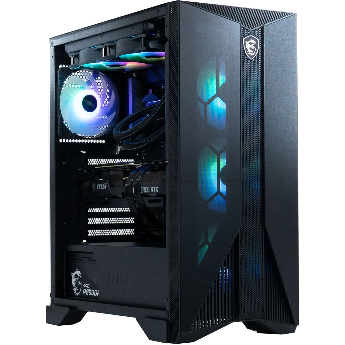 MSI Aegis RS Aegis RS 13NUG-425US Gaming Desktop Computer - Intel Core i7 13th Gen i7-13700KF 3.40 GHz - 32 GB RAM DDR5 SDRAM - 2 TB HDD - 2 TB M.2 PCI Express NVMe SSD - Tower - Black