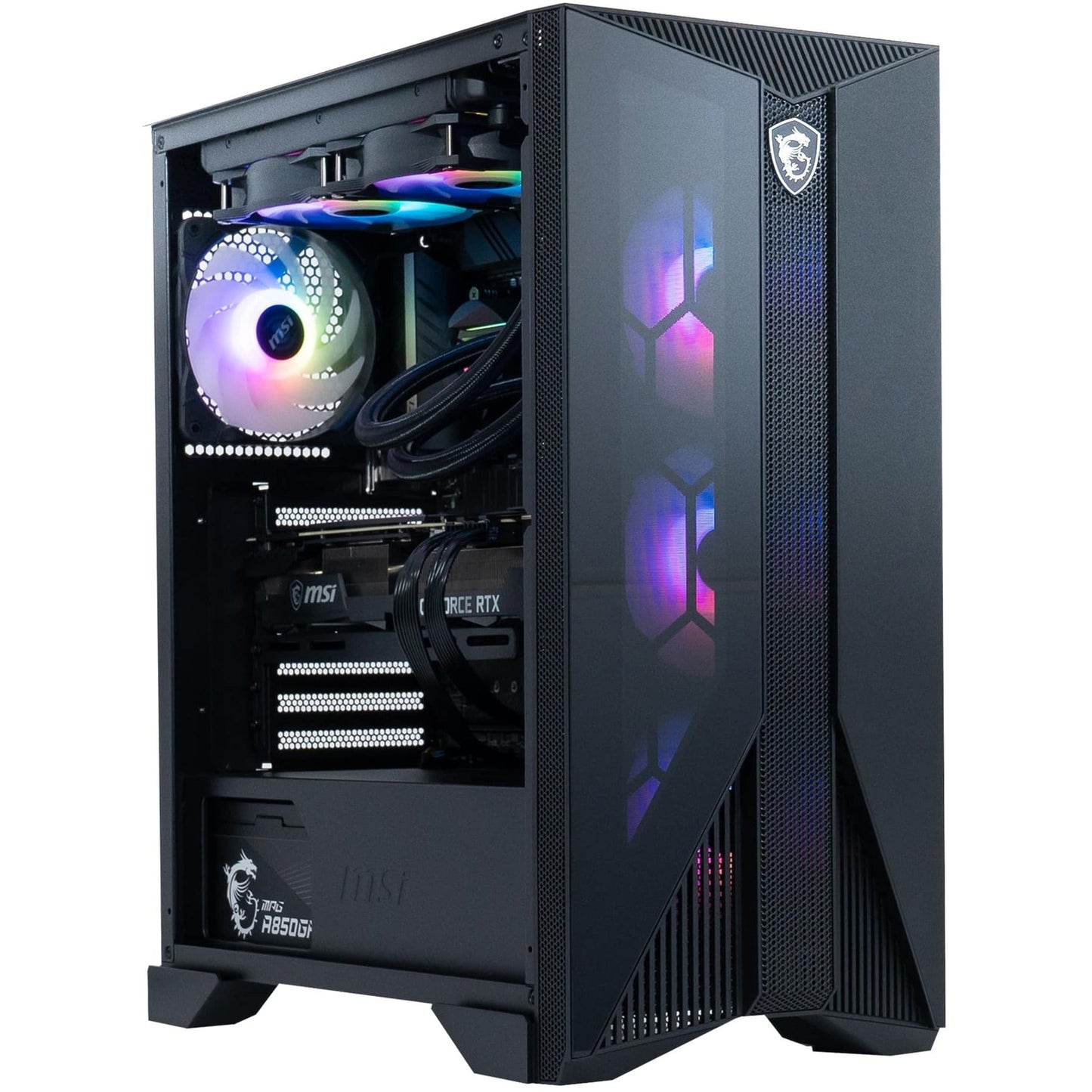 MSI Aegis RS Aegis RS 13NUG-425US Gaming Desktop Computer - Intel Core i7 13th Gen i7-13700KF 3.40 GHz - 32 GB RAM DDR5 SDRAM - 2 TB HDD - 2 TB M.2 PCI Express NVMe SSD - Tower - Black