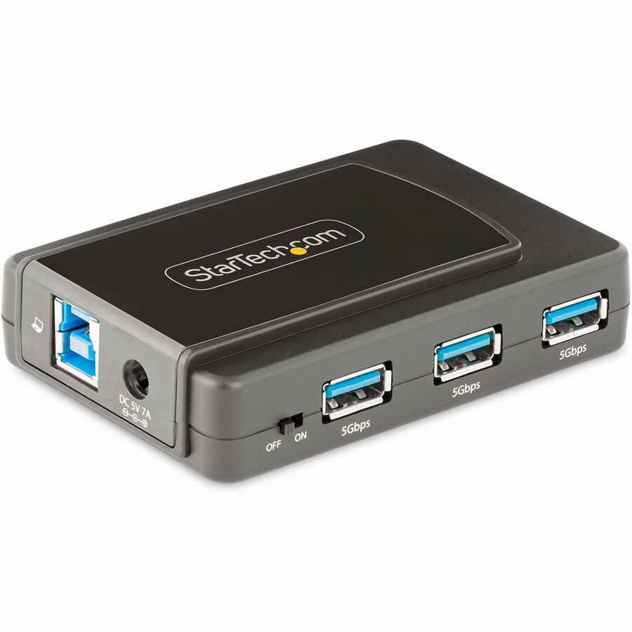 StarTech.com 7-Port USB Hub USB 3.0 5Gbps USB-A to 7x USB-A Self Powered USB-A Expansion Hub w/ 35W Power Supply