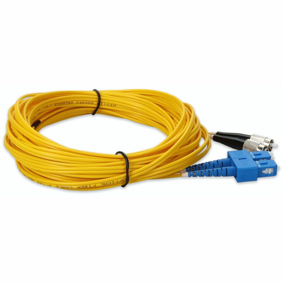 AddOn 2m FC (Male) to SC (Male) Yellow OS2 Duplex Fiber OFNR (Riser-Rated) Patch Cable