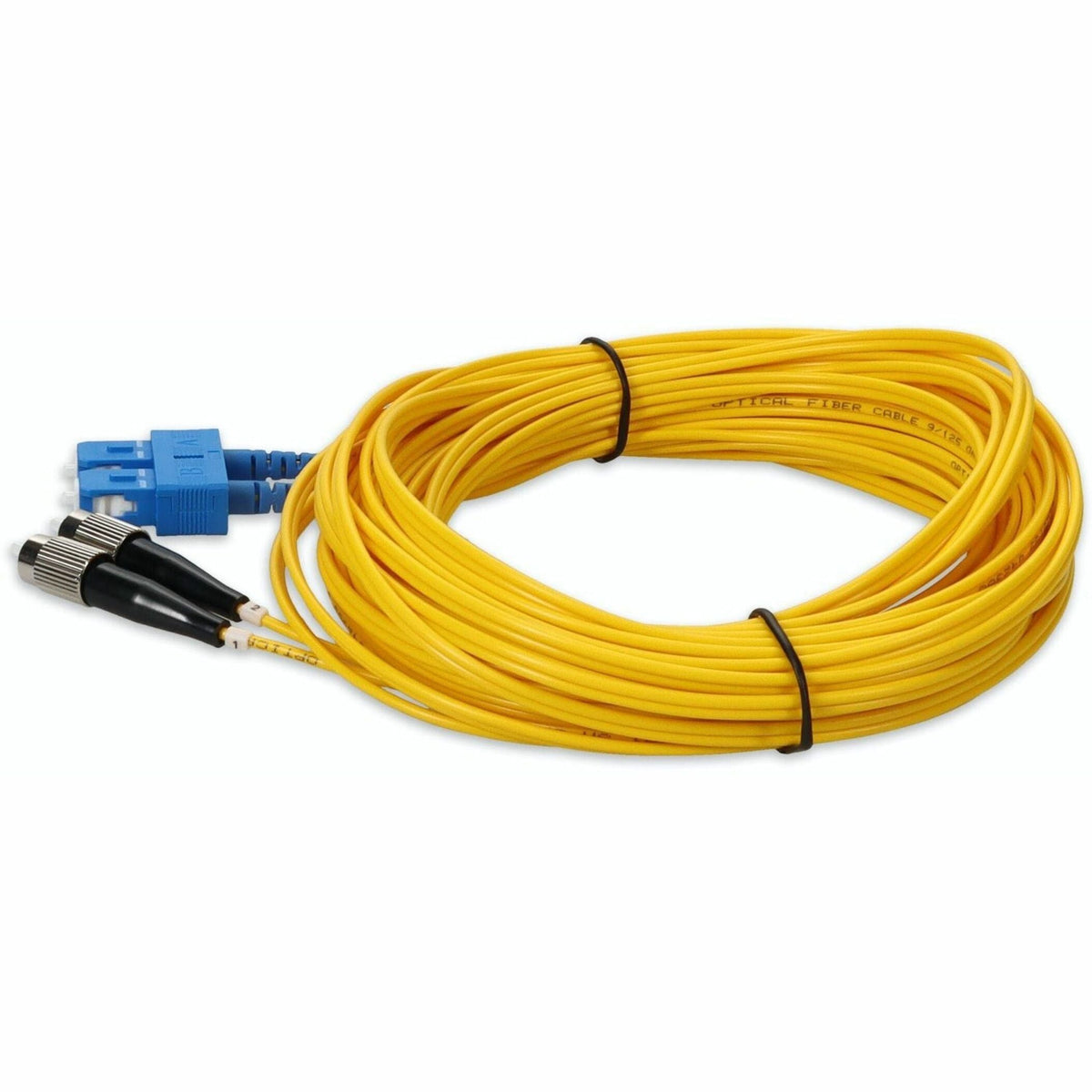 AddOn 2m FC (Male) to SC (Male) Yellow OS2 Duplex Fiber OFNR (Riser-Rated) Patch Cable