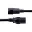 StarTech.com 10ft (3m) Heavy Duty Extension Cord IEC C14 to IEC C15 Black Extension Cord 15A 125V 14AWG Heavy Gauge Power Cable